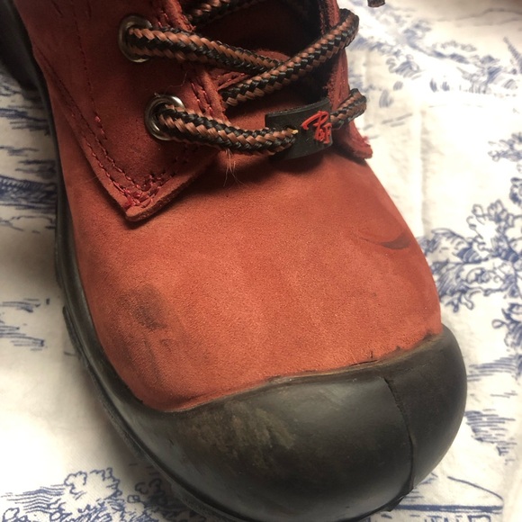 P&F Workwear Red Women’s Work Boots Waterproof Safety Toe Size 5 US - Picture 13 of 13
